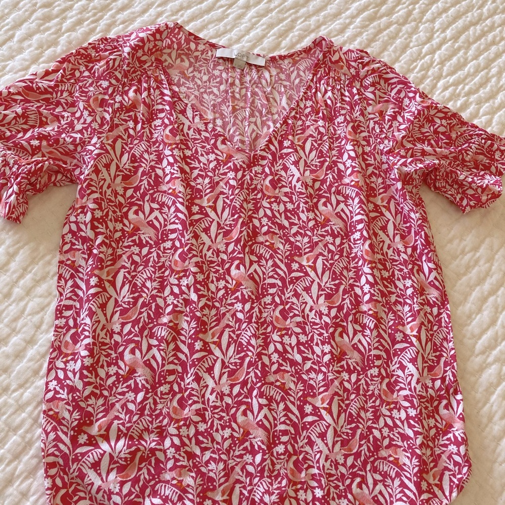 Loft short sleeve blouse